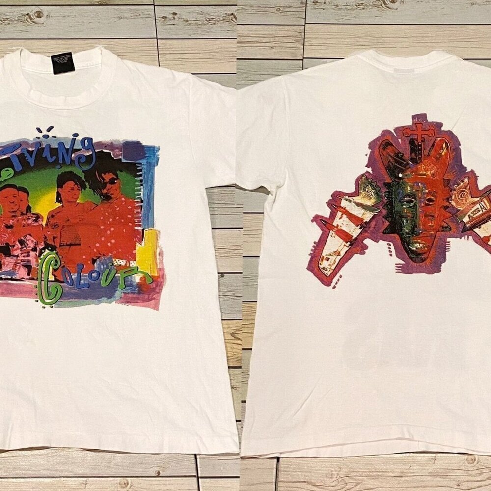 Living Colour s Rock Band Tour T-Shirt 2 Sided Concert Graphic Fan Shirt